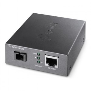 TP-LINK | 10/100 Mbps WDM Media Converter | TL-FC111A-20 | 1 x SC Fiber Port | 10/100 Mbps RJ45 Port